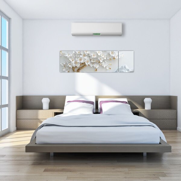 Obraz – Eleganckie drzewo życia 3D (170x50 cm)