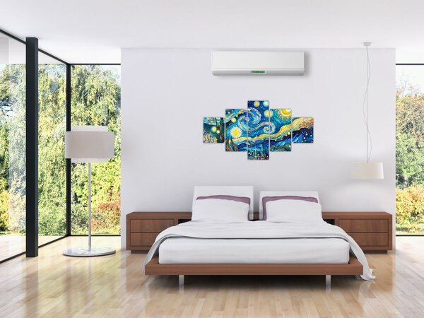 Obraz – Mozaika gwiaździstej nocy (125x70 cm)