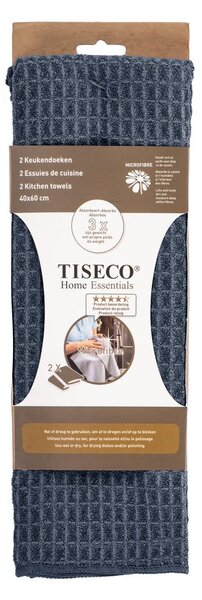 Ścierki z mikrowłókna zestaw 2 szt. 40x60 cm Waffle – Tiseco Home Studio