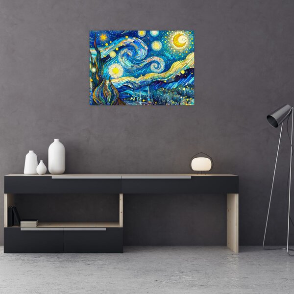 Obraz – Mozaika gwiaździstej nocy (70x50 cm)