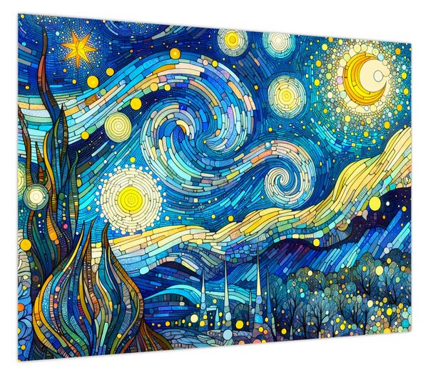 Obraz – Mozaika gwiaździstej nocy (70x50 cm)