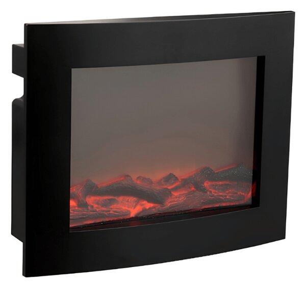 LED dekoracja nowoczesny kominek COZY WARM 40x50 cm, czarny