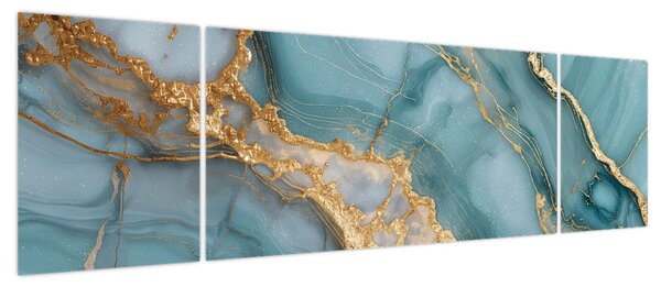 Obraz - Turkusowy marmur (170x50 cm)
