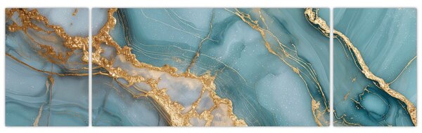 Obraz - Turkusowy marmur (170x50 cm)
