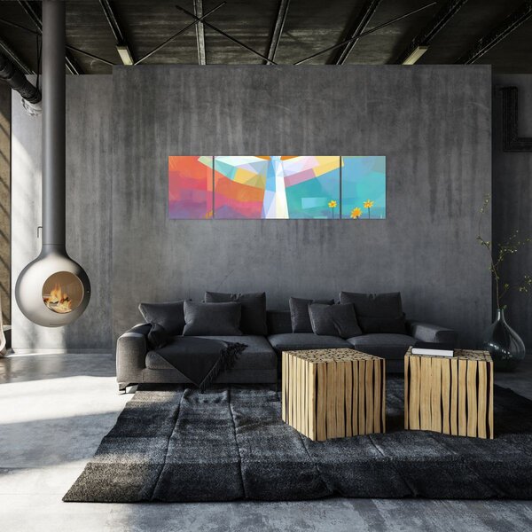 Obraz - Strażnik kwiatów (170x50 cm)