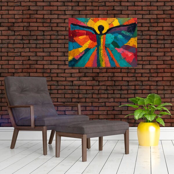 Obraz - Malowany anioł (70x50 cm)