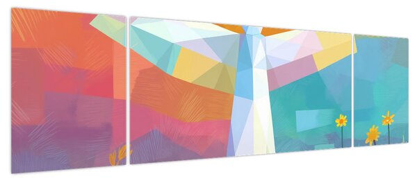 Obraz - Strażnik kwiatów (170x50 cm)