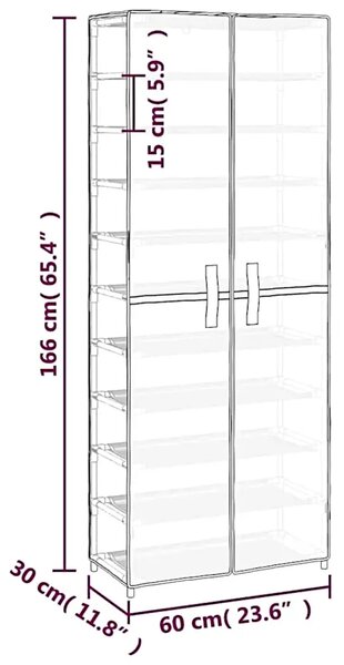 Kremowa szafka na buty G9-F43