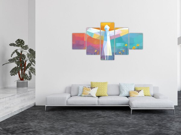 Obraz - Strażnik kwiatów (125x70 cm)