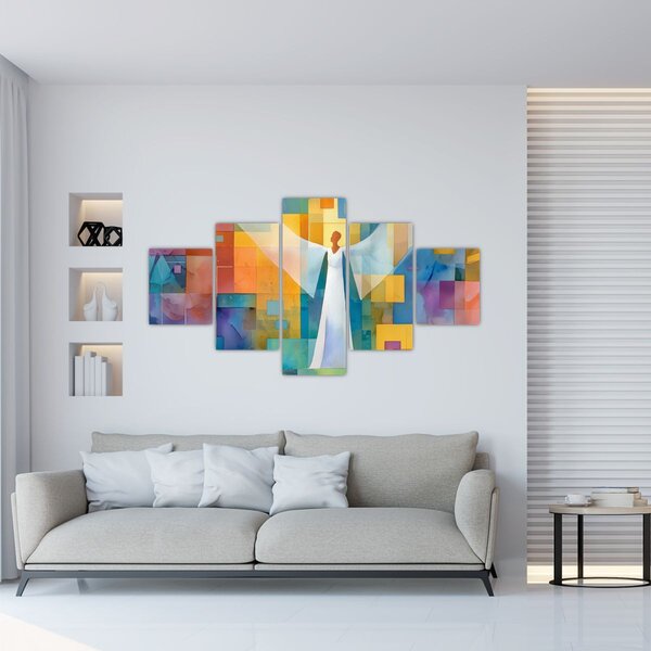 Obraz - Geometryczny anioł (125x70 cm)