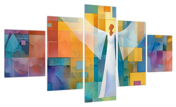 Obraz - Geometryczny anioł (125x70 cm)