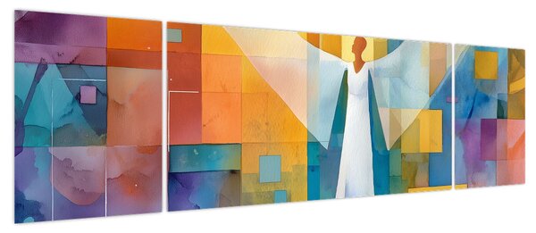 Obraz - Geometryczny anioł (170x50 cm)