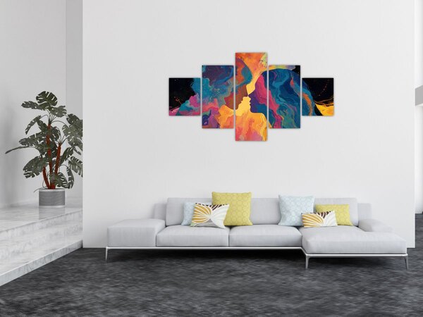 Obraz - Kosmiczna miłość (125x70 cm)