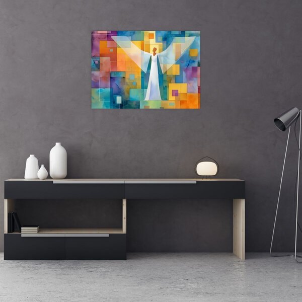 Obraz - Geometryczny anioł (70x50 cm)