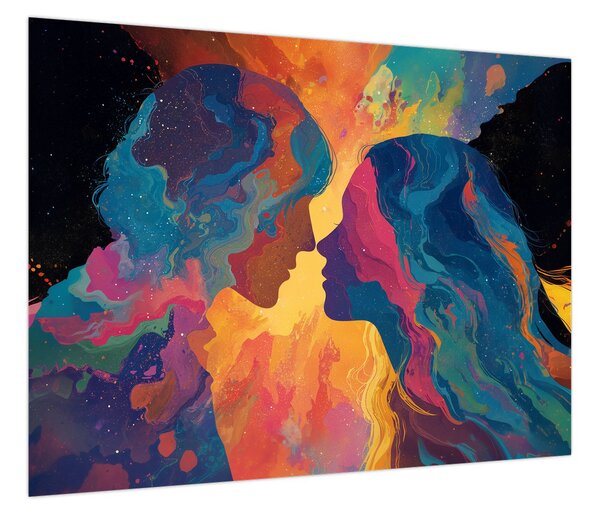 Obraz - Kosmiczna miłość (70x50 cm)