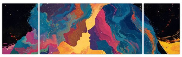 Obraz - Kosmiczna miłość (170x50 cm)
