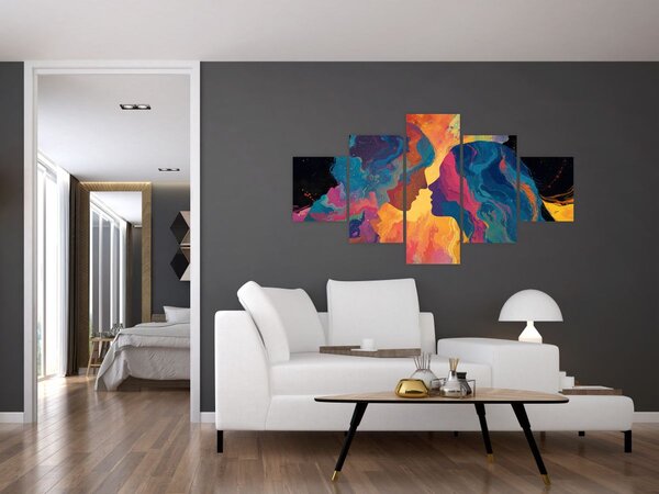 Obraz - Kosmiczna miłość (125x70 cm)
