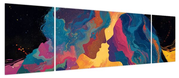Obraz - Kosmiczna miłość (170x50 cm)