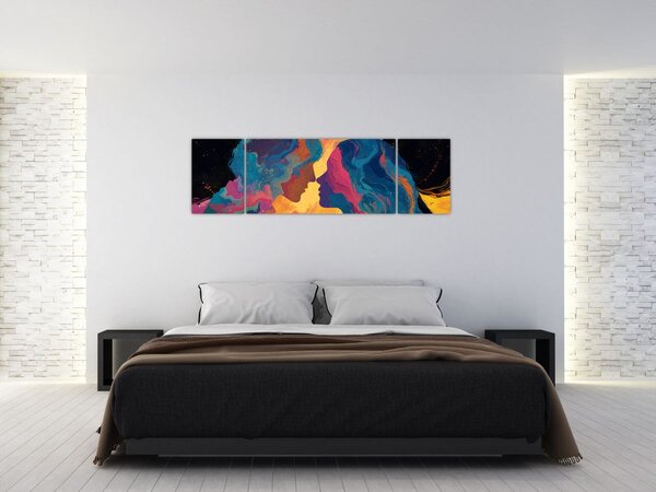 Obraz - Kosmiczna miłość (170x50 cm)