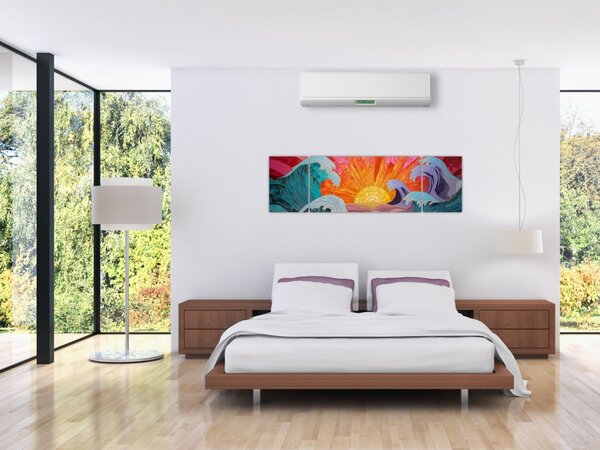 Obraz - Mozaika fal (170x50 cm)
