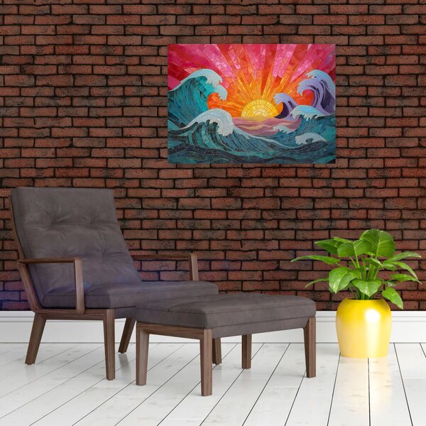 Obraz - Mozaika fal (70x50 cm)