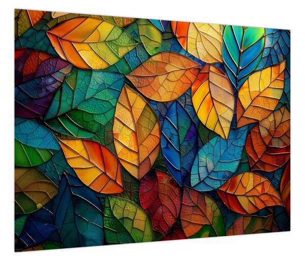Obraz - Mozaika z liści (70x50 cm)