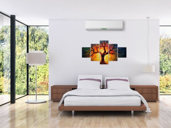 Obraz - Drzewo życia w mozaice (125x70 cm)