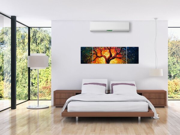 Obraz - Drzewo życia w mozaice (170x50 cm)