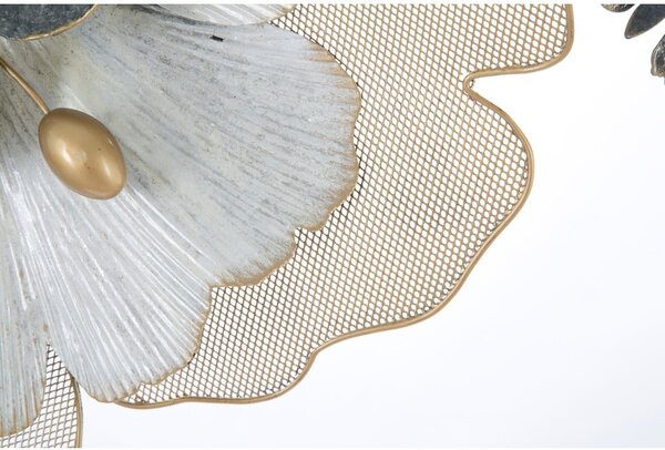 Metalowa dekoracja ścienna Mauro Ferretti Flowery, 119x60 cm