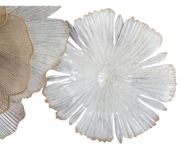 Metalowa dekoracja ścienna Mauro Ferretti Flowery, 119x60 cm