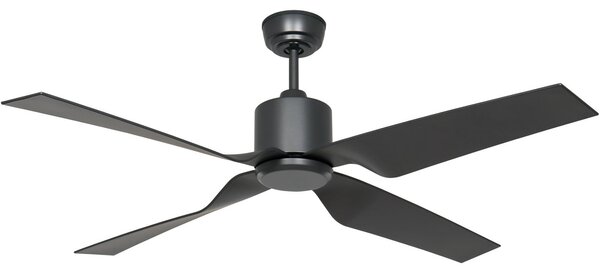 Wentylator sufitowy Eco Ventos, metalowy, szary, IP44, DC, WiFi – CasaFan CasaFan, Eco Ventos, szary, metal, nowoczesny