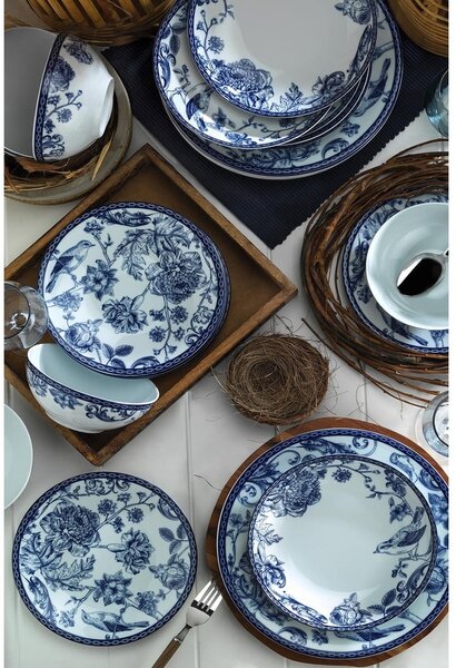 Porcelanowy zestaw talerzy 24 szt. dla 6 osób Flowers – Kütahya Porselen