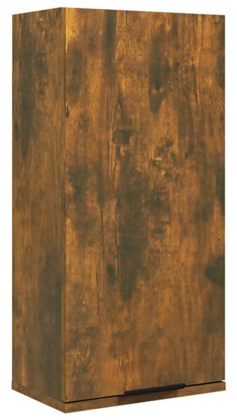Wisząca szafka łazienkowa, przydymiony dąb, 32x20x67 cm