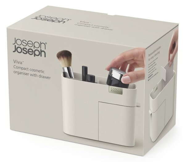 Kremowy organizer kosmetyczny z szufladą Joseph Joseph Viva