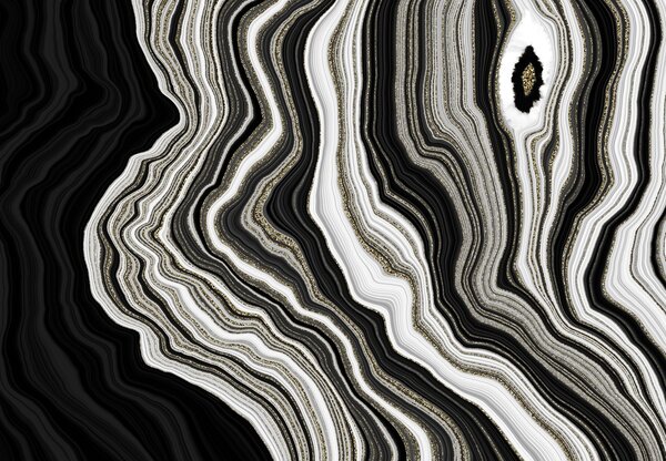 Fototapeta - Czarny marmur (196x136 cm)