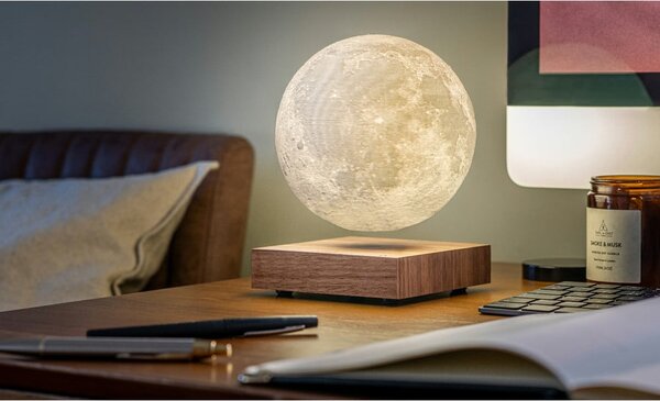 Brązowa dekoracja świetlna do kontaktu ø 12 cm Moon – Gingko