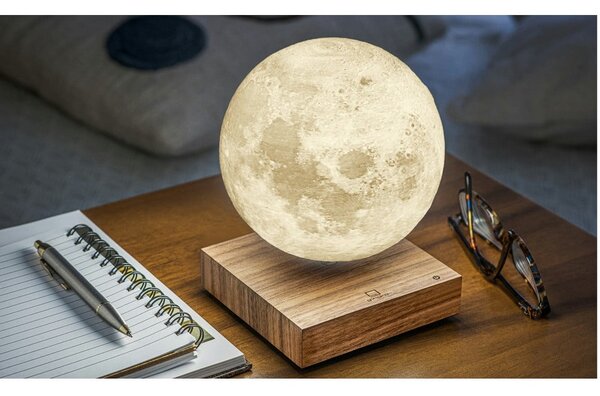Brązowa dekoracja świetlna do kontaktu ø 12 cm Moon – Gingko