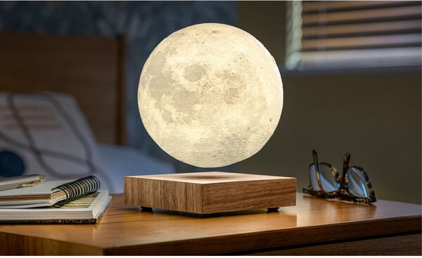 Brązowa dekoracja świetlna do kontaktu ø 12 cm Moon – Gingko