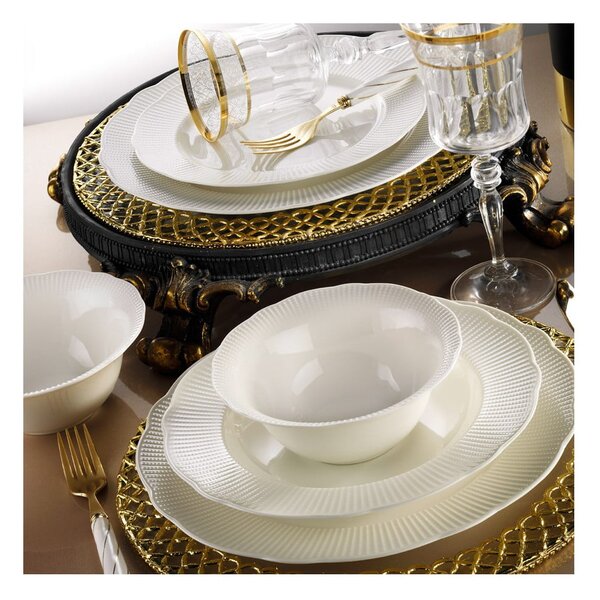 Komplet naczyń porcelanowych 24-częściowy Kutahya Golden Era
