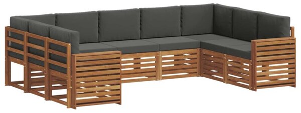 Zestaw mebli ogrodowych z litego drewna akacjowego w nowoczesnym designie