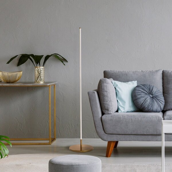 Lampa stojąca LED w kolorze złota (wysokość 153 cm) Sword – Opviq lights