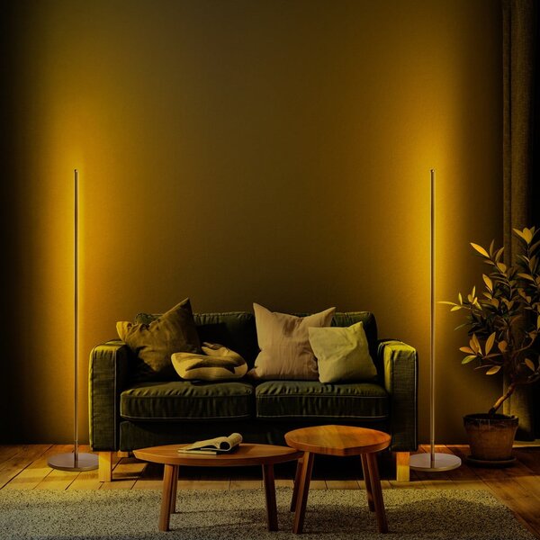 Lampa stojąca LED w kolorze złota (wysokość 153 cm) Sword – Opviq lights