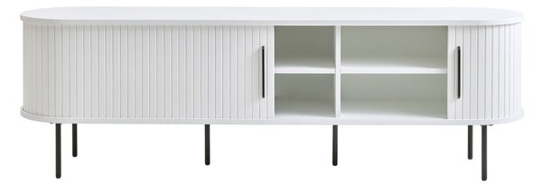 Biała szafka pod TV 180x56x45 cm Nola – Unique Furniture