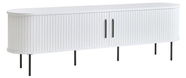 Biała szafka pod TV 180x56x45 cm Nola – Unique Furniture