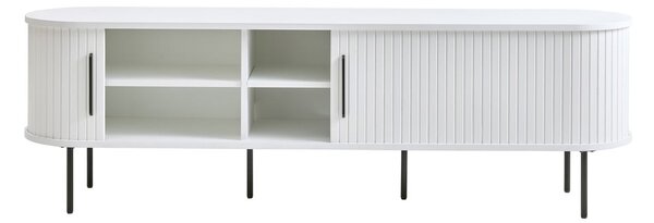 Biała szafka pod TV 180x56x45 cm Nola – Unique Furniture