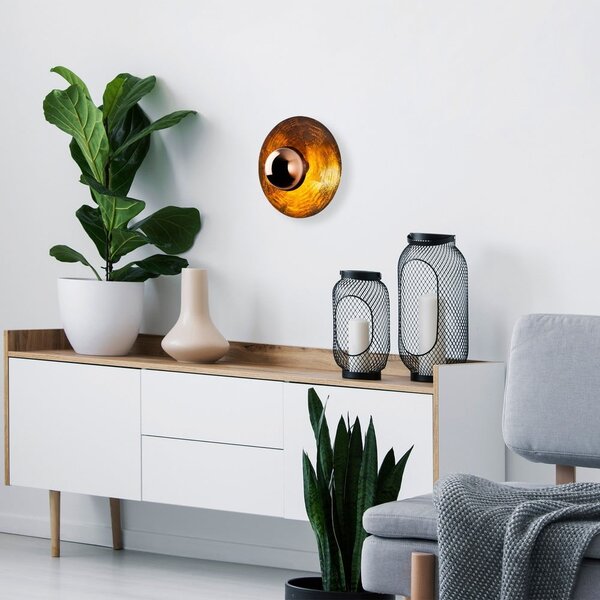 Kinkiet w kolorze miedzi ø 38 cm Kurt – Opviq lights
