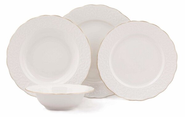 24-częściowy zestaw naczyń porcelanowych Simplicity