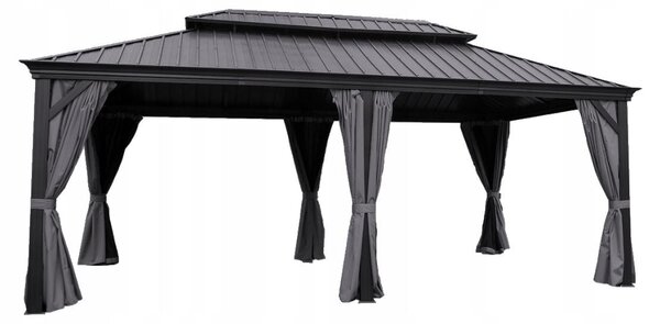Pawilon Ogrodowy Premium Twardy Dach Altana Pergola 3.65X5.95 Corciano