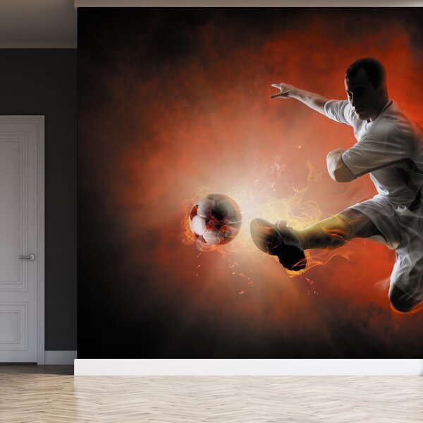 Fototapeta - Piłkarz (196x136 cm)