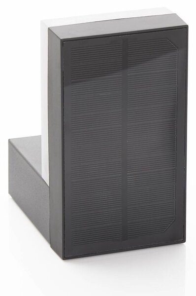 Lindby - Chioma LED Solarna Ścienna Lampa Ogrodowa w/Sensor Dark Grey